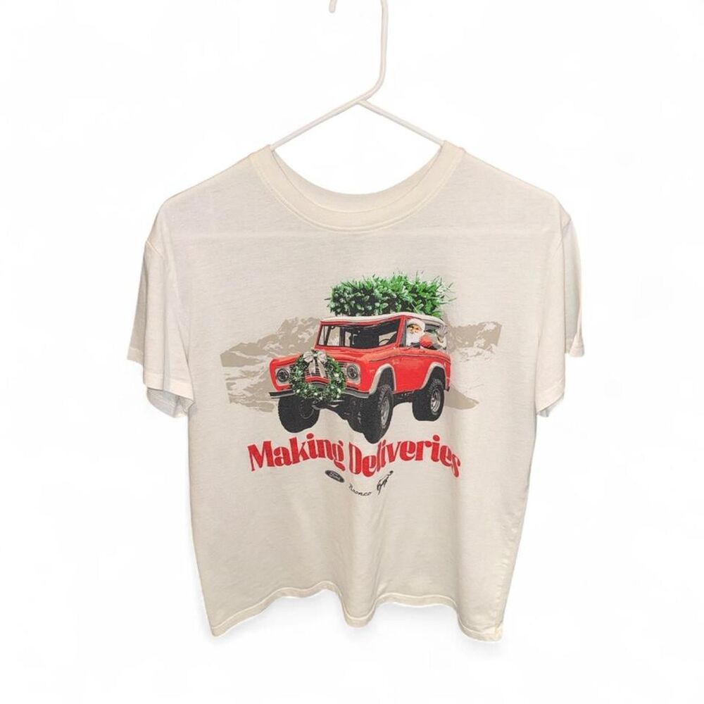 Ford Women's White and Cream T-shirt